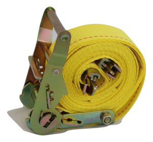2 X 12 Ft. Logistic Ratchet Strap W/spring E/a Fitting - Yellow - Straps